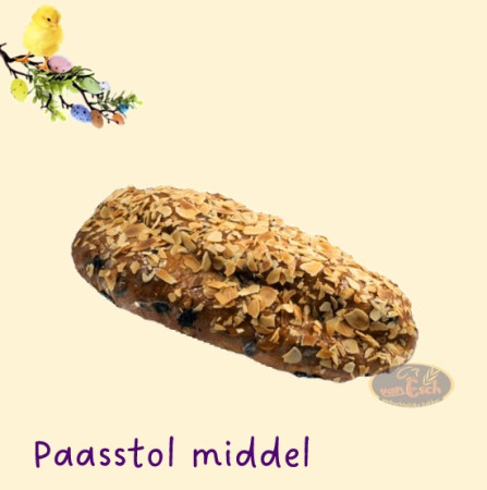 roomboter Paasstol middel gevuld met o.a. clean label amandelspijs