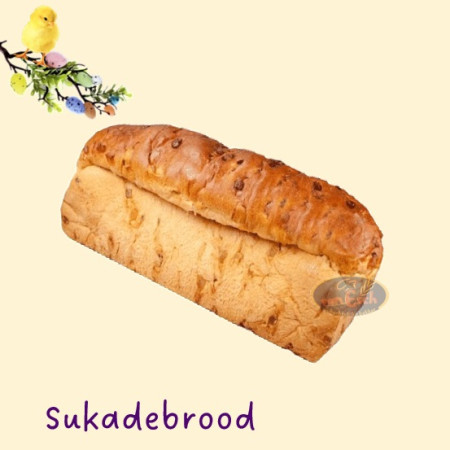 zacht brood gevuld met stukjes sukade