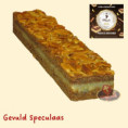 Speculaas gevuld met Amandelspijs en afgewerkt met amandeltjes
